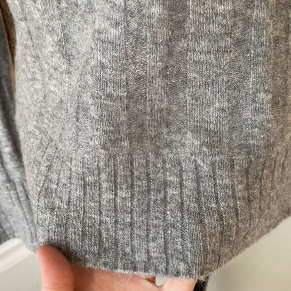 J. Crew Merino Wool Alpaca‎ Cable Knit Mock Neck Sweater In Super Soft Yarn - Picture 6 of 11